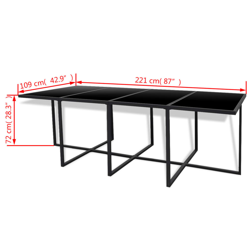 Conjunto de Refeição para Exterior - 12 Cadeiras e 1 Mesa