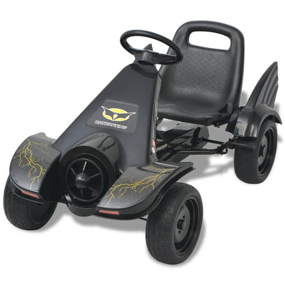 Kart a pedais com assento ajustável preto