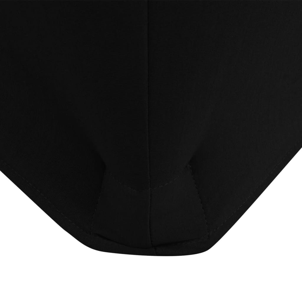 Capa extensível para mesa 2 pcs 120x60,5x74 cm preto