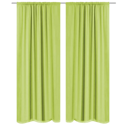 Cortinas blackout 2 pcs camada dupla 140x245 cm verde