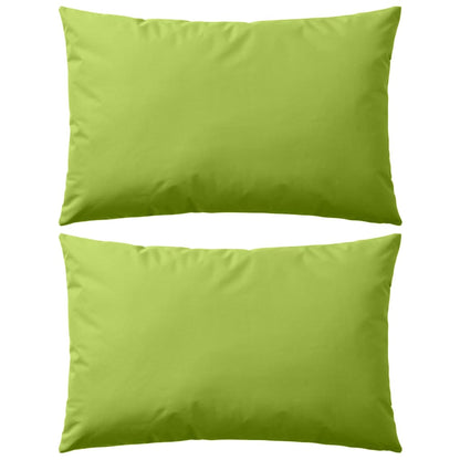 Almofadas para exterior 2 pcs 60x40 cm verde maçã