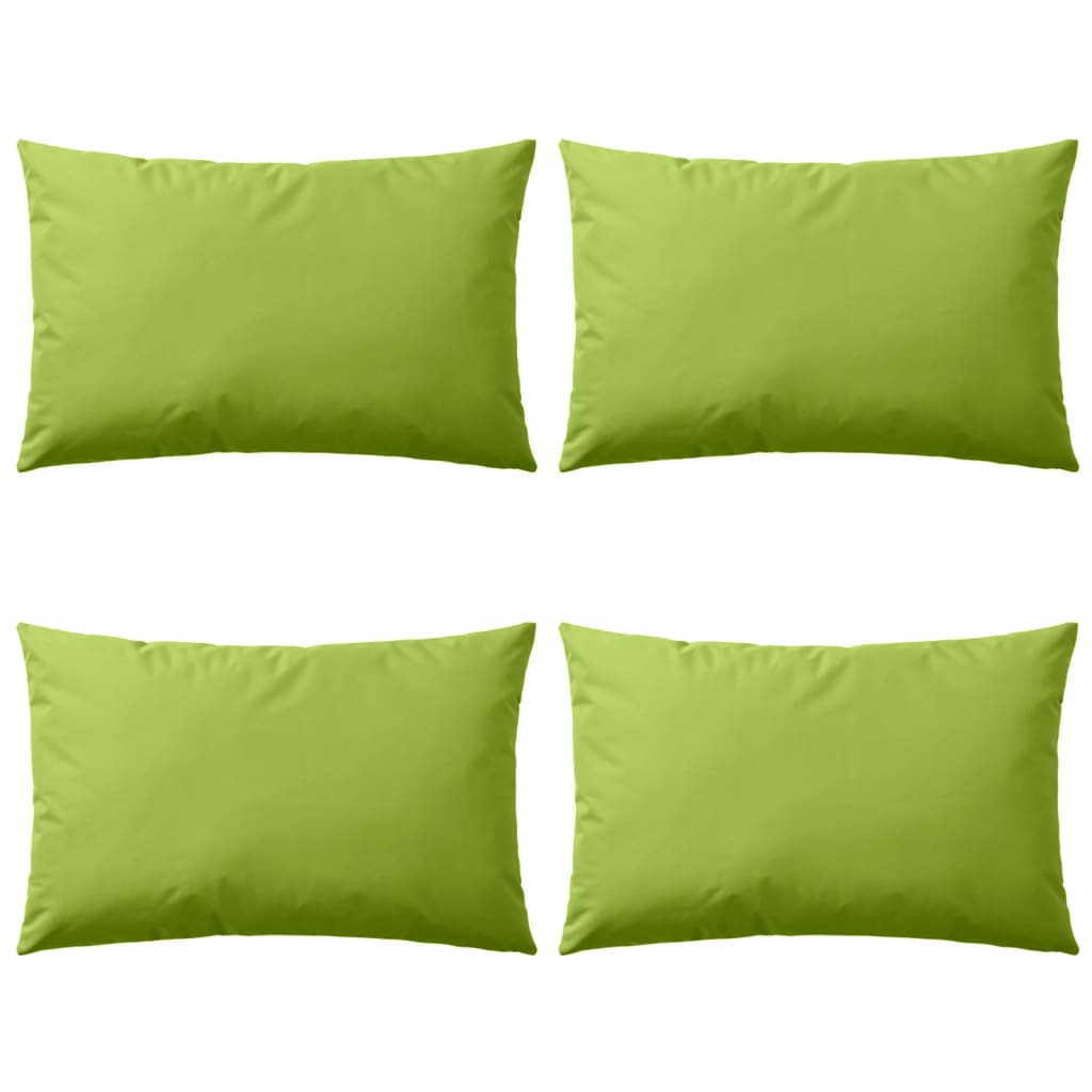 Almofadas para exterior 4 pcs 60x40 cm verde maçã