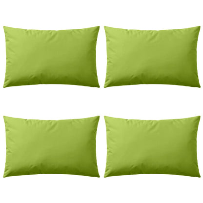 Almofadas para exterior 4 pcs 60x40 cm verde maçã