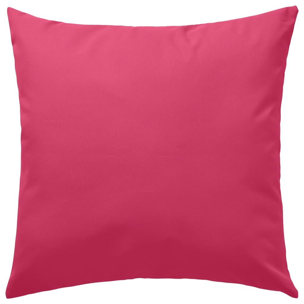 Almofadas para exterior 4 pcs 45x45 cm rosa