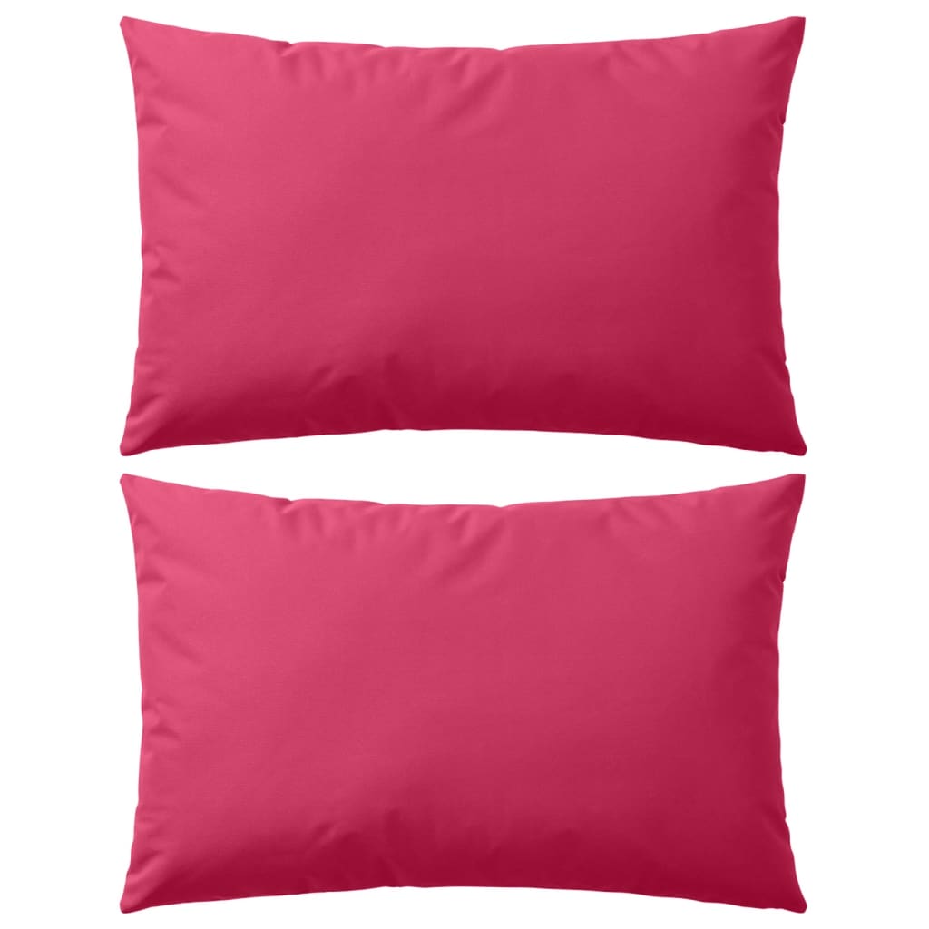 Almofadas para exterior 2 pcs 60x40 cm rosa