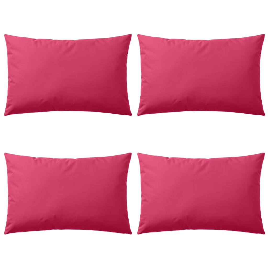 Almofadas para exterior 4 pcs 60x40 cm rosa