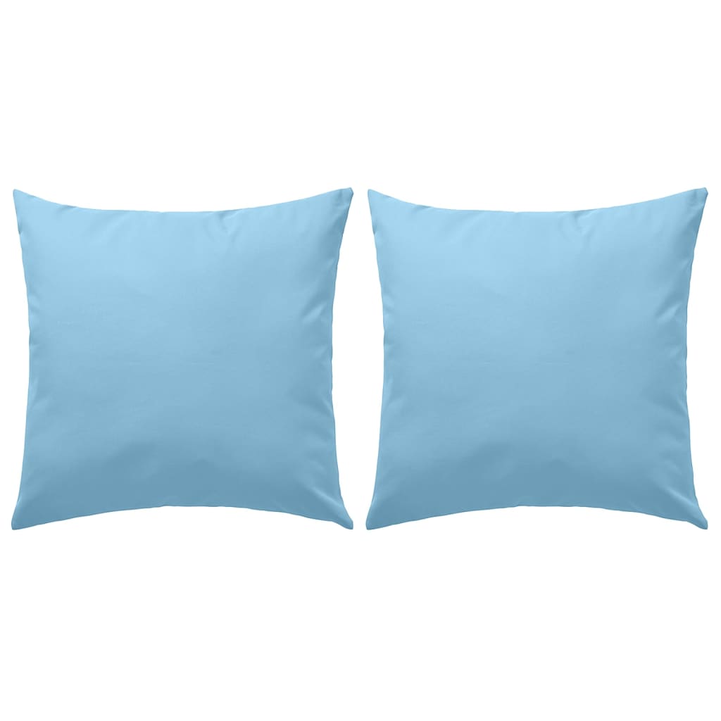 Almofadas para exterior 2 pcs 45x45 cm azul claro