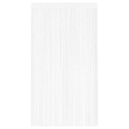 Cortinas de fios 2 pcs 100x250 cm branco