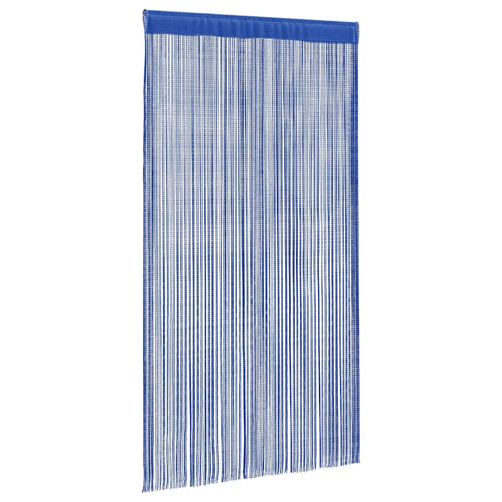 Cortinas de fios 2 pcs 100x250 cm azul