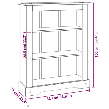 Estante 3 prateleiras Corona Range pinho mexicano 81x29x100cm