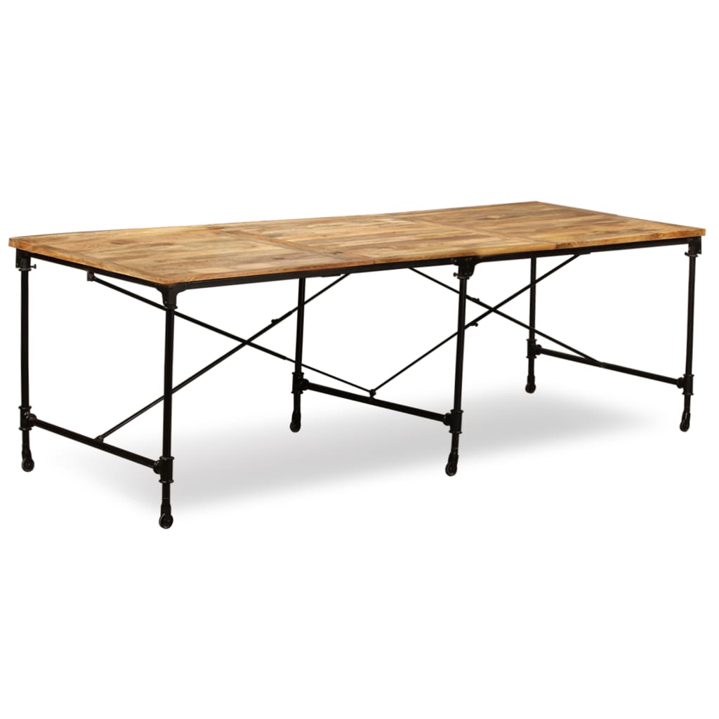 Mesa de jantar madeira de mangueira maciça 240 cm