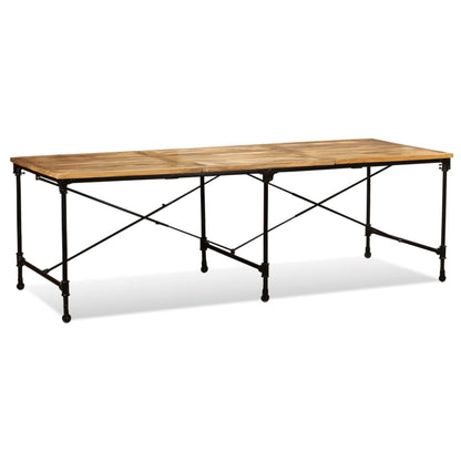 Mesa de jantar madeira de mangueira maciça 240 cm