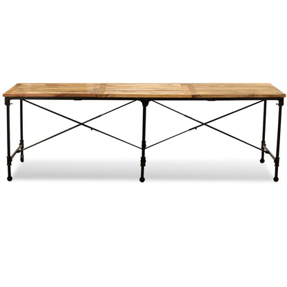 Mesa de jantar madeira de mangueira maciça 240 cm