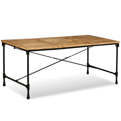 Mesa de jantar madeira de mangueira maciça 180 cm