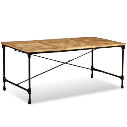 Mesa de jantar madeira de mangueira maciça 180 cm