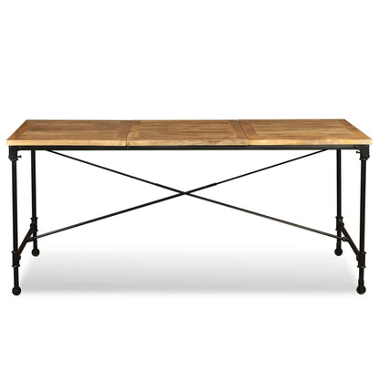 Mesa de jantar madeira de mangueira maciça 180 cm