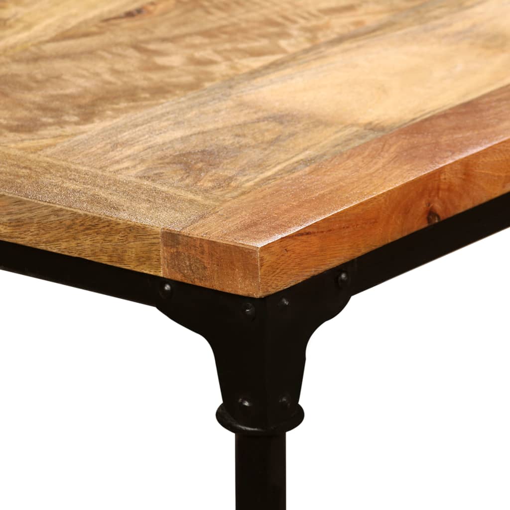 Mesa de jantar madeira de mangueira maciça 180 cm