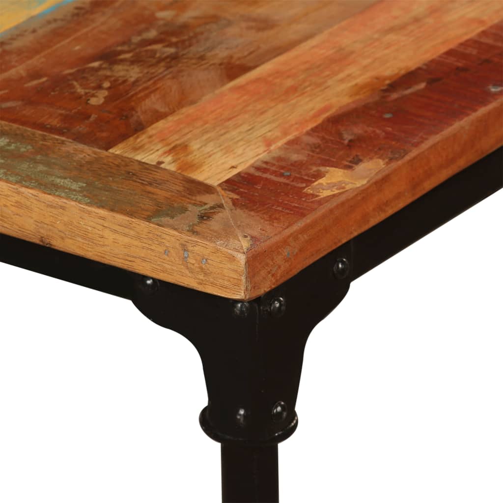 Mesa de jantar madeira reciclada maciça 180 cm