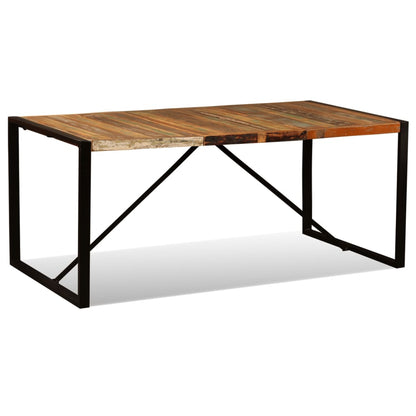 Mesa de jantar madeira reciclada maciça 180 cm