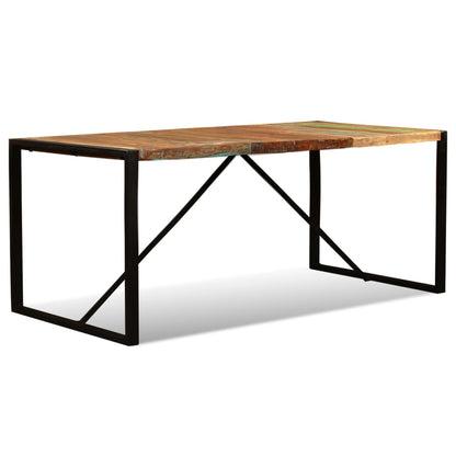 Mesa de jantar madeira reciclada maciça 180 cm