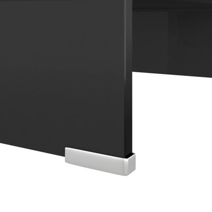 Suporte de TV/monitores em vidro 40x25x11 cm preto