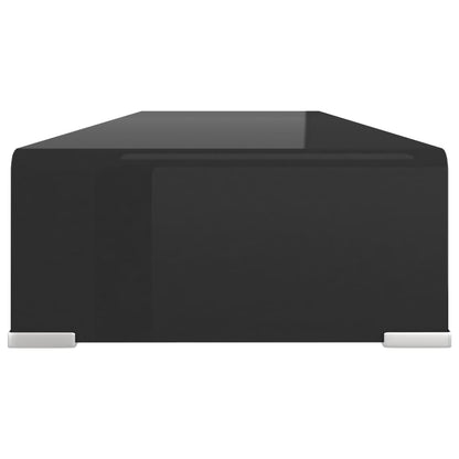 Suporte de TV/monitores em vidro preto 90x30x13 cm