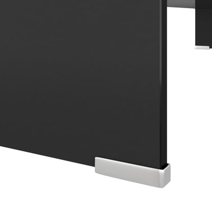 Suporte de TV/monitores em vidro preto 100x30x13 cm