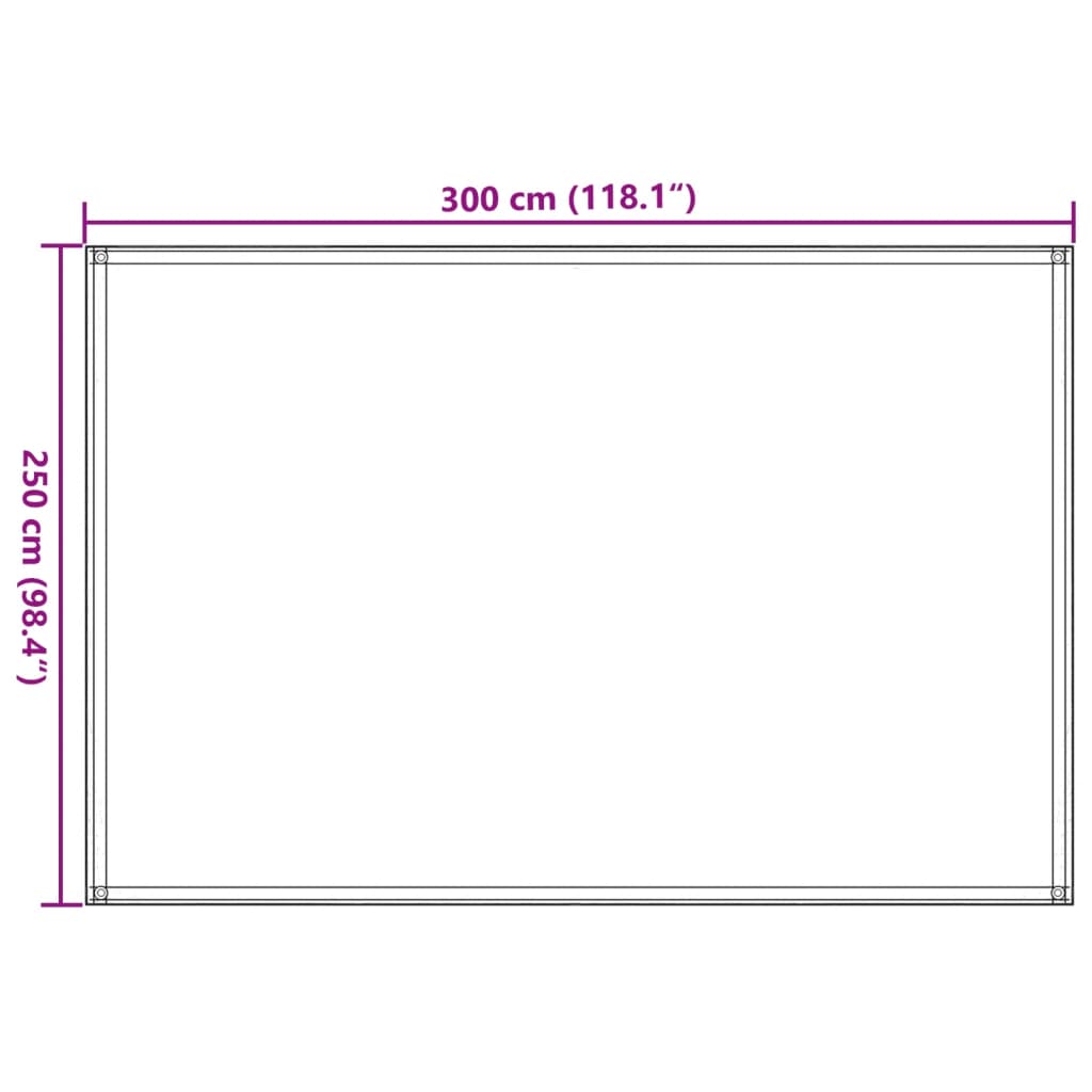 Tapete de campismo para tenda 250x300 cm antracite