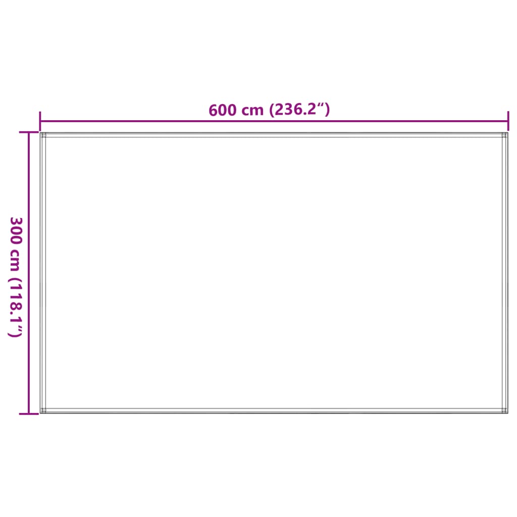 Tapete de campismo para tenda 300x600 cm antracite