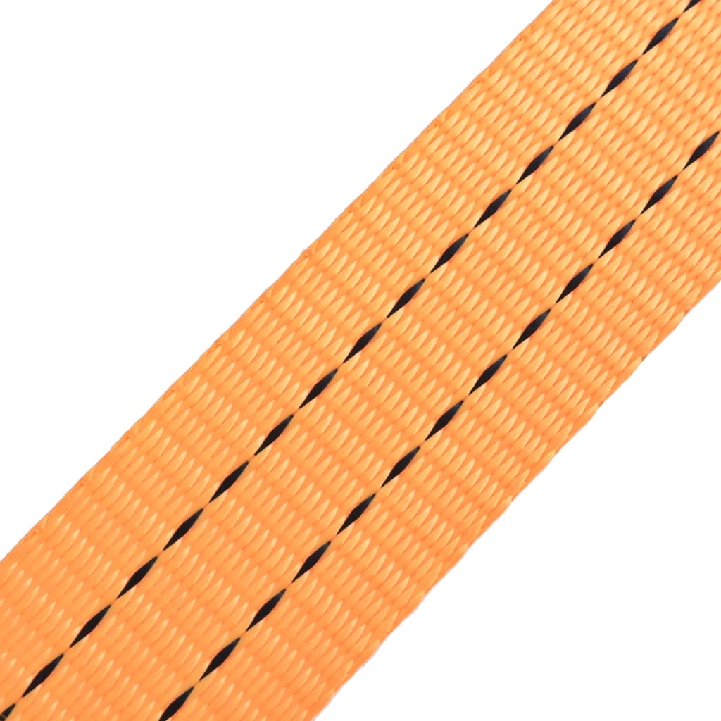 Cintas de fixação c/ roquete 4 pcs 1 tonelada 6mx38mm laranja