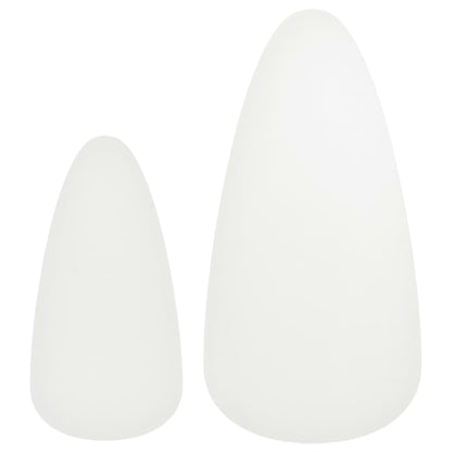 Conjunto mesas de centro 2 pcs pinho maciço branco