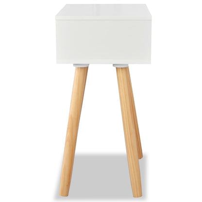 Mesas de cabeceira 2 pcs pinho maciço 40x30x61 cm branco