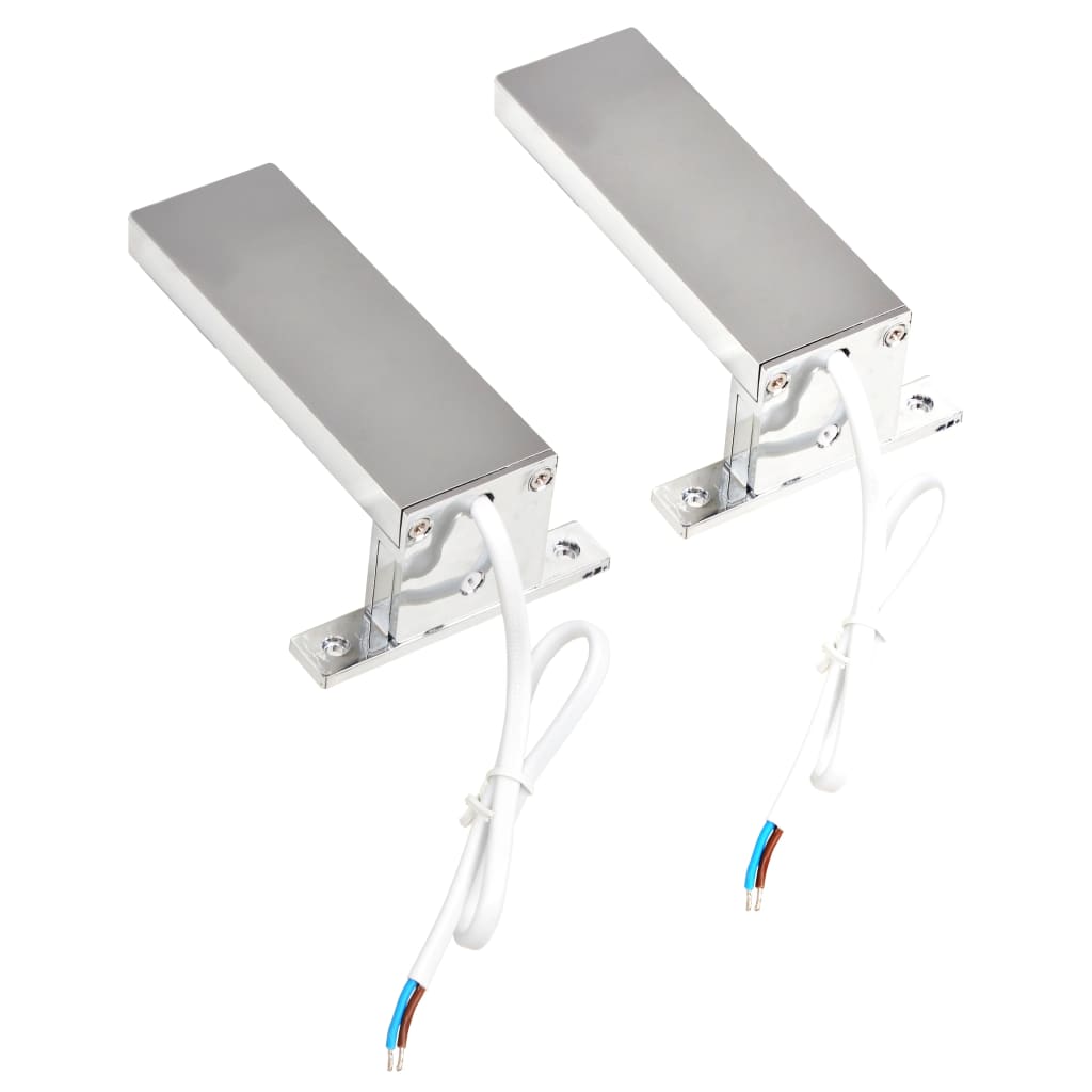 Iluminação descendente para espelho 2 pcs 2 W branco frio