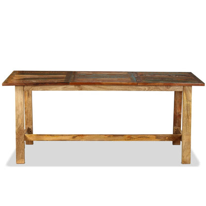 Mesa de jantar madeira reciclada maciça 180 cm