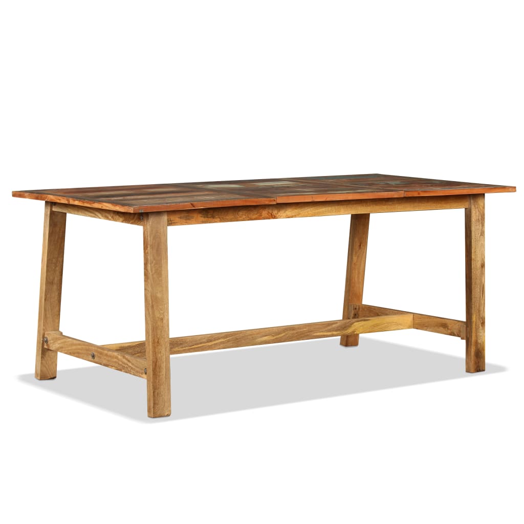 Mesa de jantar madeira reciclada maciça 180 cm