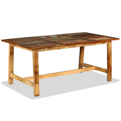 Mesa de jantar madeira reciclada maciça 180 cm