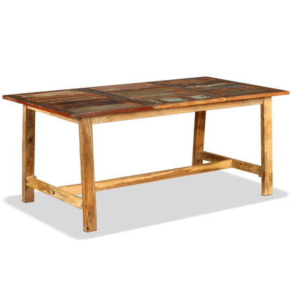 Mesa de jantar madeira reciclada maciça 180 cm