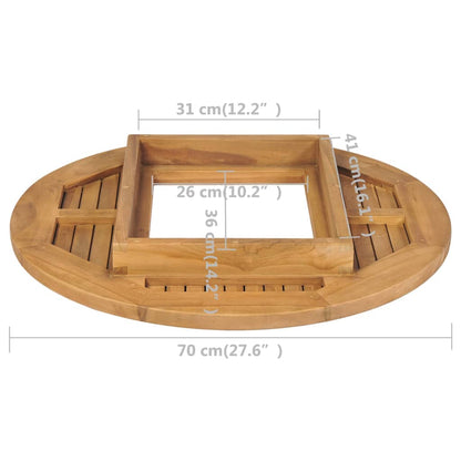 Tampo de mesa para grades de cerveja teca 70 cm