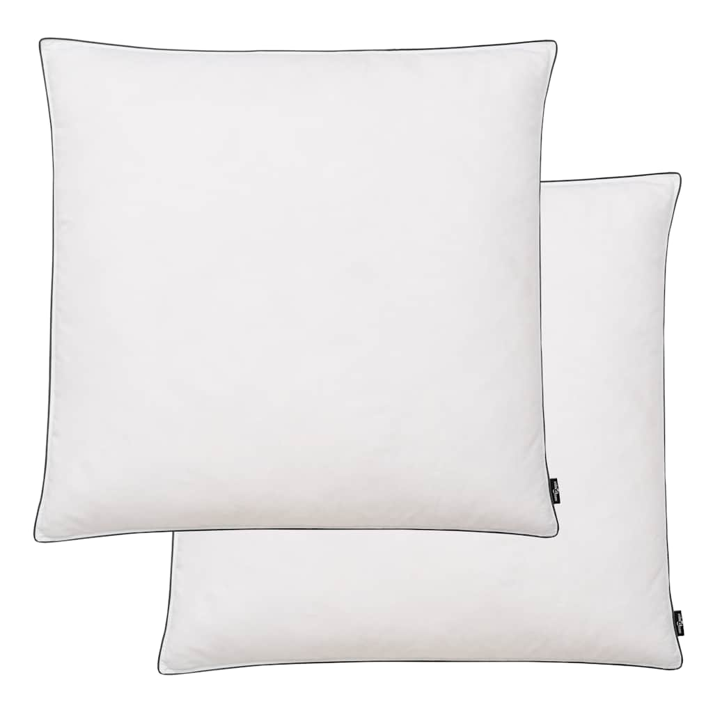 Almofadas 2 pcs enchimento de penugem/penas 80x80 cm branco