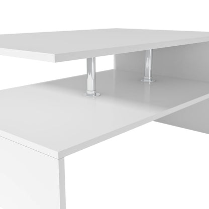 Mesa de Centro Salamanca de 90 cm - Branco - Design Moderno