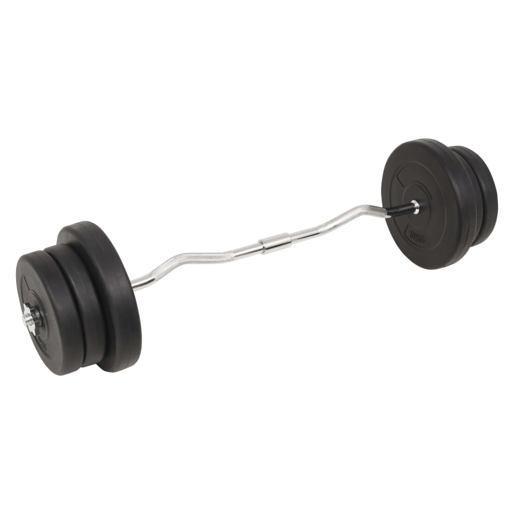 Conjunto de barras e halteres 60 Kg