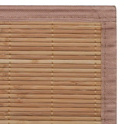 Tapete de bambu 100x160 cm castanho