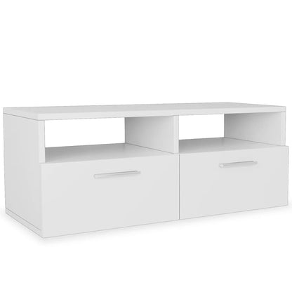 Móveis de TV 2 pcs aglomerado 95x35x36 cm branco