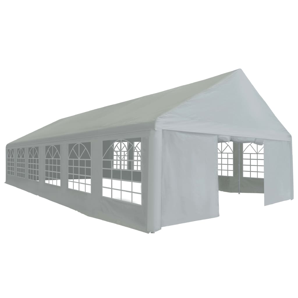 Tenda para festas PE 6x12 m cinzento