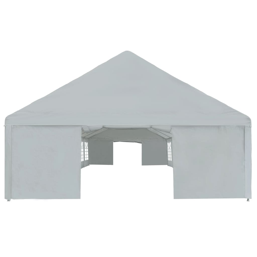 Tenda para festas PE 6x12 m cinzento