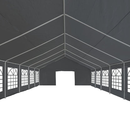 Tenda para festas PE 6x12 m cinzento