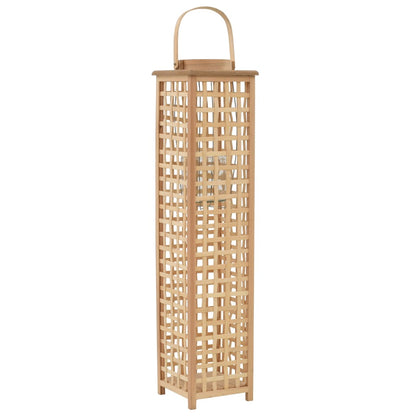 Suporte para vela suspenso em bambu natural