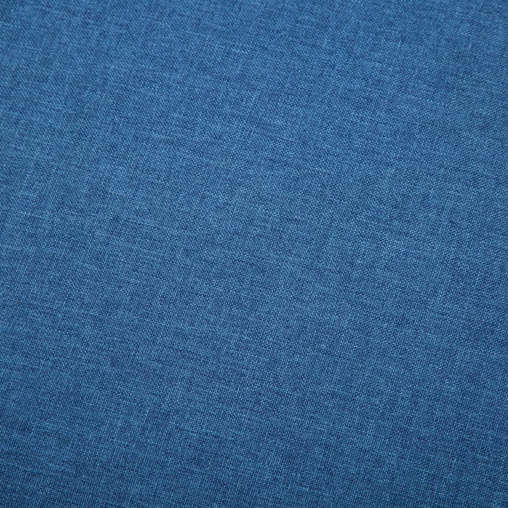 Sofá de 3 lugares estofos de tecido 172x70x82 cm azul