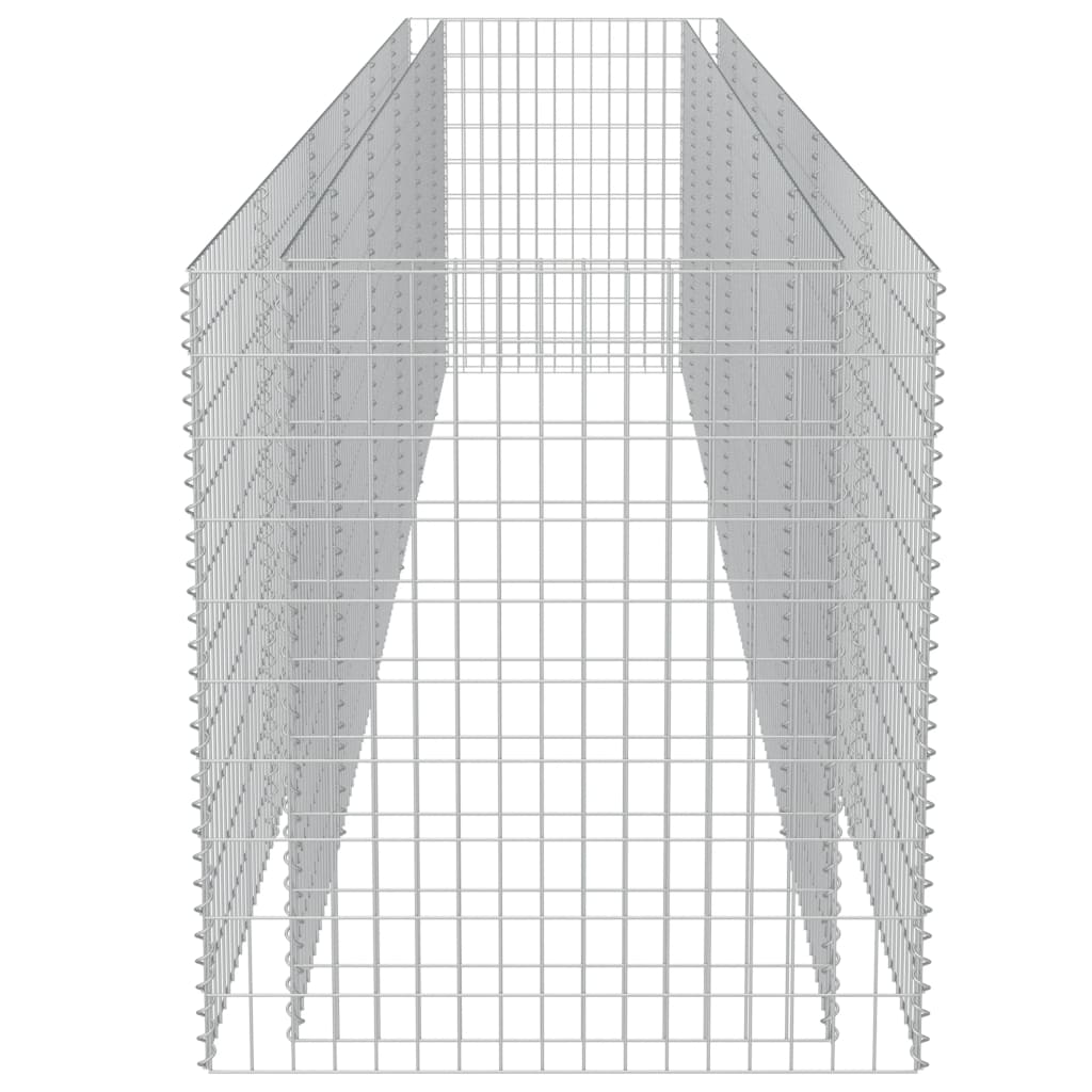 Canteiro elevado/cesto gabião 540x90x100 cm aço galvanizado