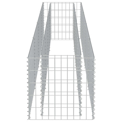 Canteiro elevado/cesto gabião 360x50x50 cm aço galvanizado